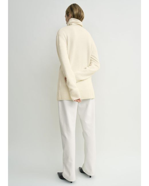 Totême White Cashmere Turtleneck