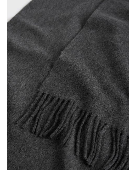 Totême Black Cashmere Scarf