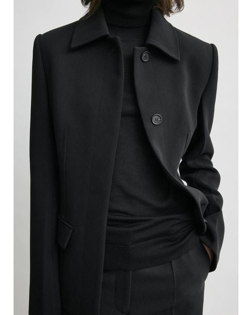 Totême Black Cinched Pocket Jacket