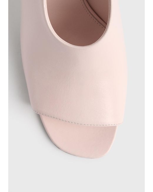 Totême Natural Contour Naplack Slingbacks