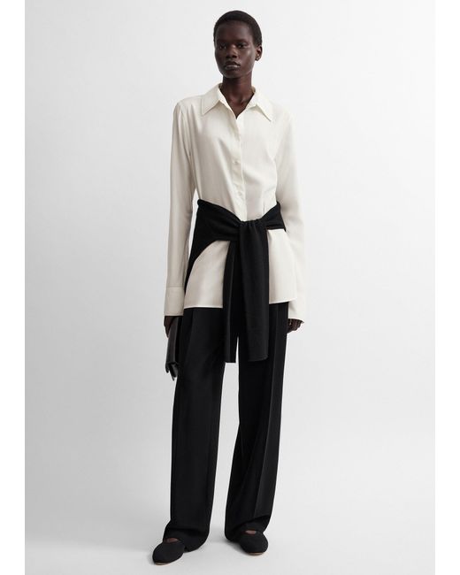 Totême White Lightweight Wool Shirt