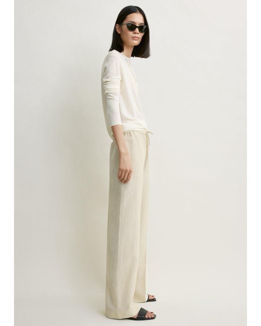 Totême Natural Fluid Drawstring Trousers