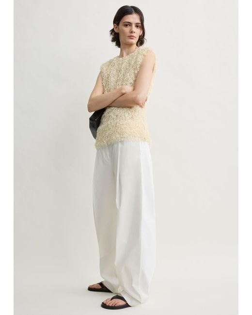 Totême Natural Feathered-Jersey Top