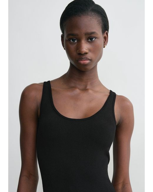 Totême Black Evening Tank Dress