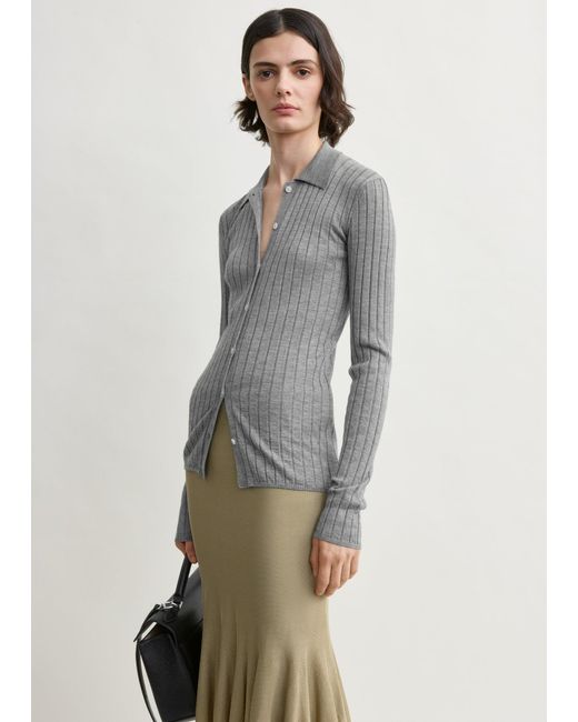 Totême Multicolor Slim Ribbed Shirt