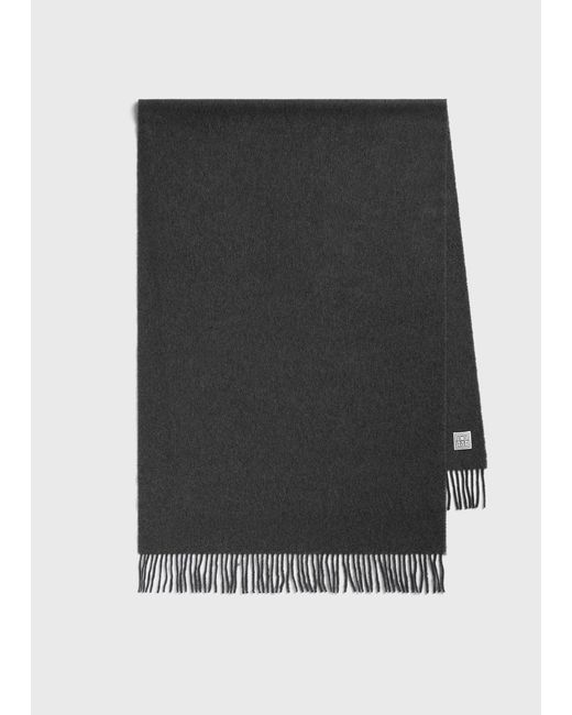 Totême Black Cashmere Scarf