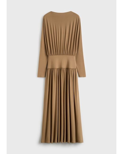 Totême Natural Boatneck Jersey Dress