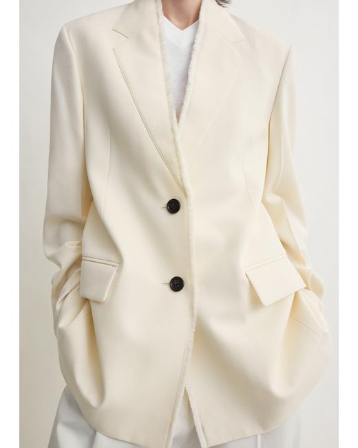 Totême  Natural Raw Lapel Jacket
