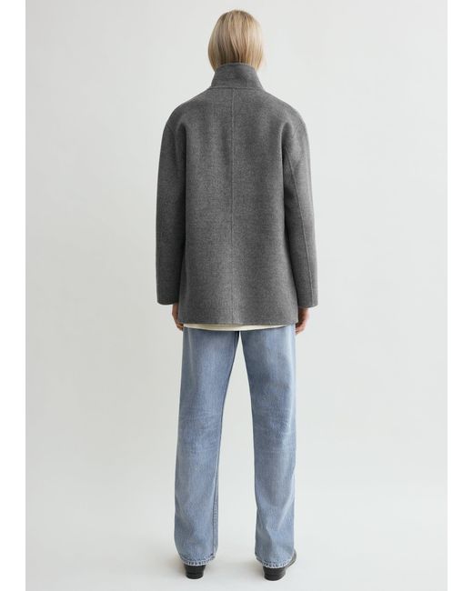 Totême  Gray Patch Pocket Doublé Jacket