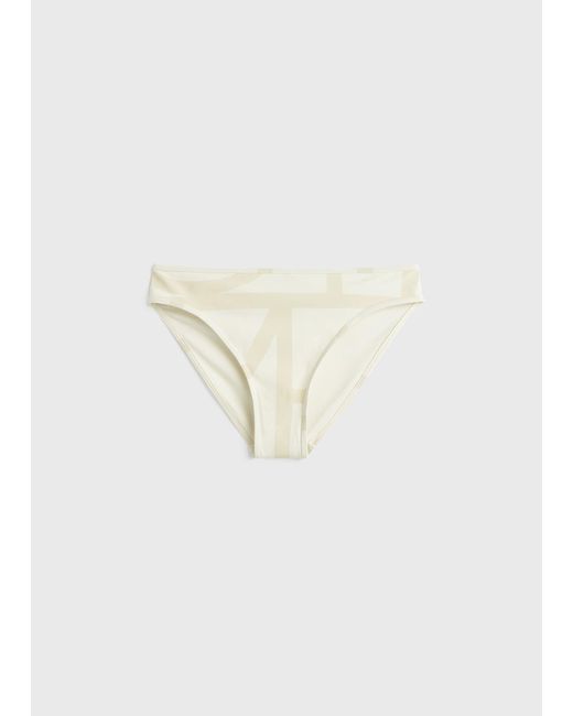 Totême White Monogram Bikini Bottoms