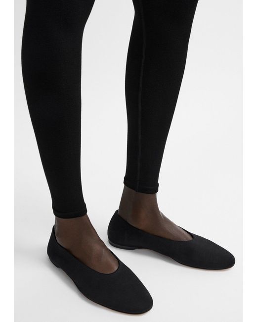 Totême  White Slip Jersey Ballerinas