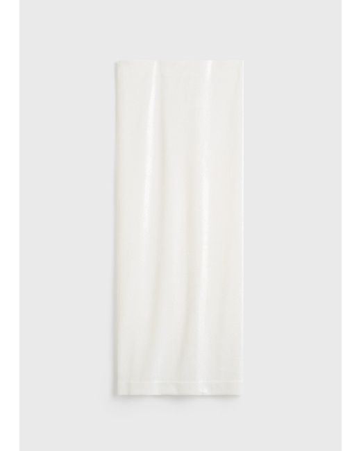 Totême White Sequin Skirt