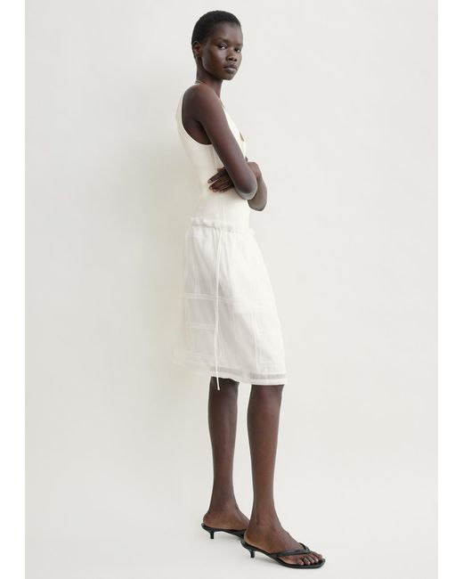 Totême Natural Monogram Mini Skirt