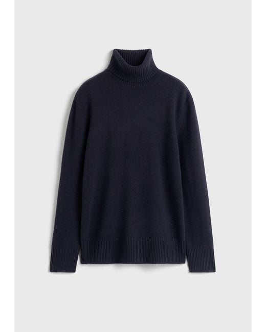 Totême Blue Cashmere Turtleneck
