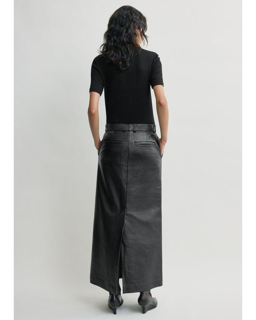 Totême Black Classic Jersey Tee