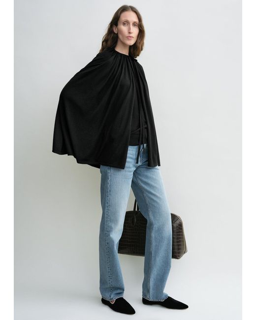 Totême  Blue Drawstring Cape
