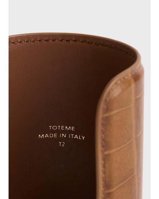 Totême  Natural Long Croco-Embossed Cuff