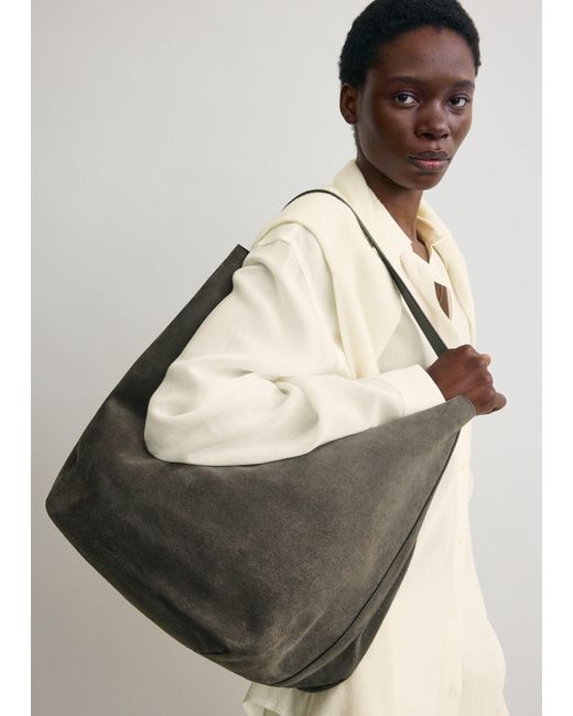 Totême  Multicolor Belted Suede Tote