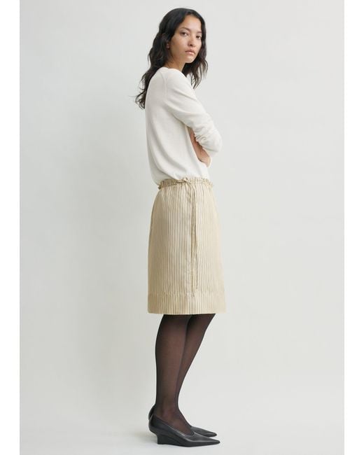 Totême Natural Striped Mini Skirt