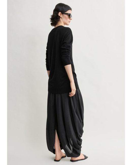 Totême Black Cocoon Skirt