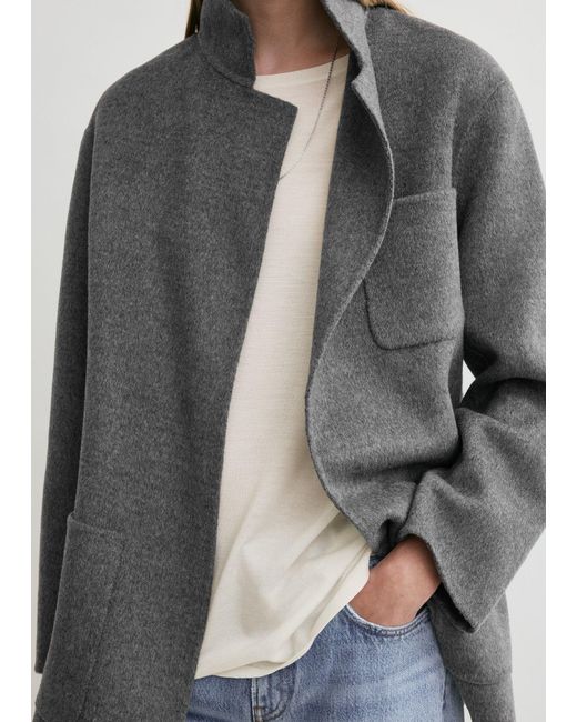 Totême  Gray Patch Pocket Doublé Jacket