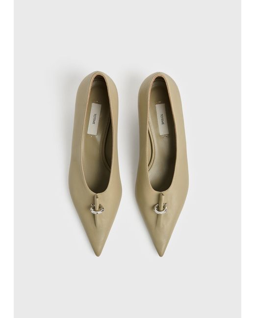 Totême Natural Pierced Nappa Pumps