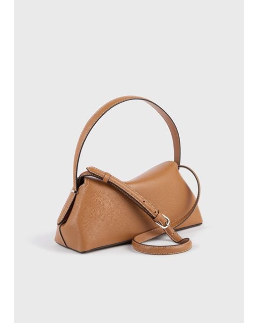 Totême  White T-Lock Grained-Leather Shoulder