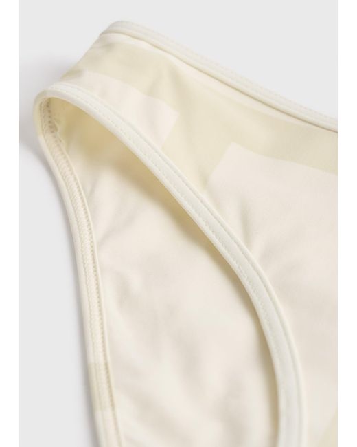 Totême White Monogram Bikini Bottoms