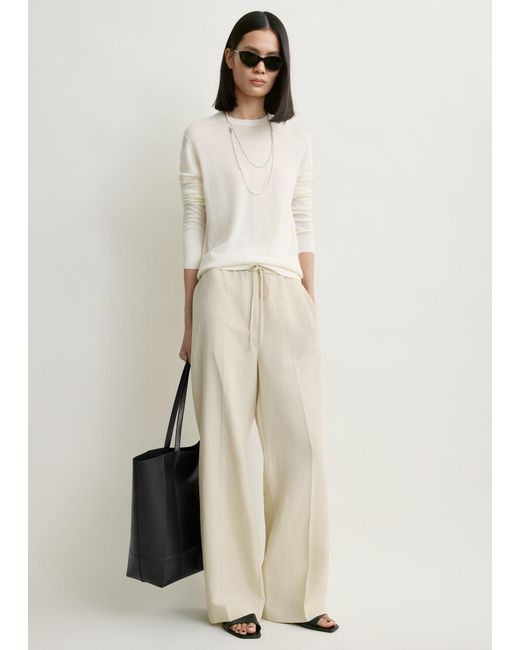 Totême Natural Fluid Drawstring Trousers