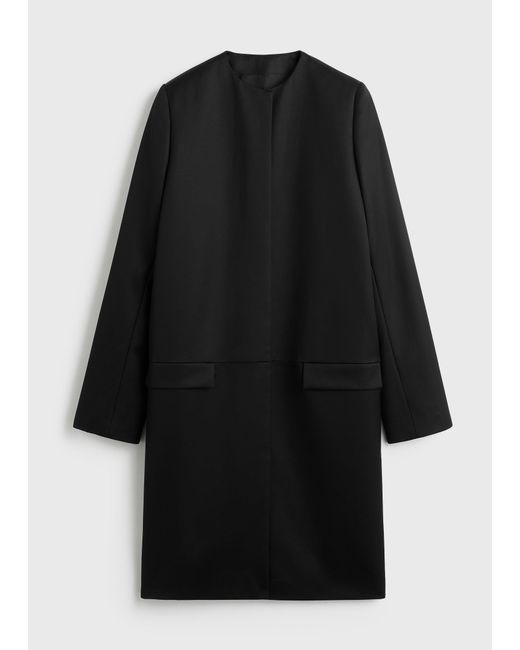 Totême  Black Chintz Coat