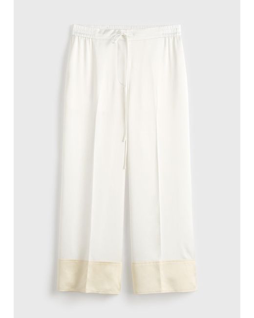 Totême Natural Satin Drawstring Trousers