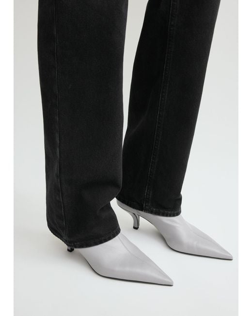Totême White Nappa Heeled Sock Boots