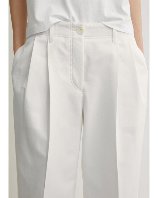 Totême Natural Relaxed Chino Trousers