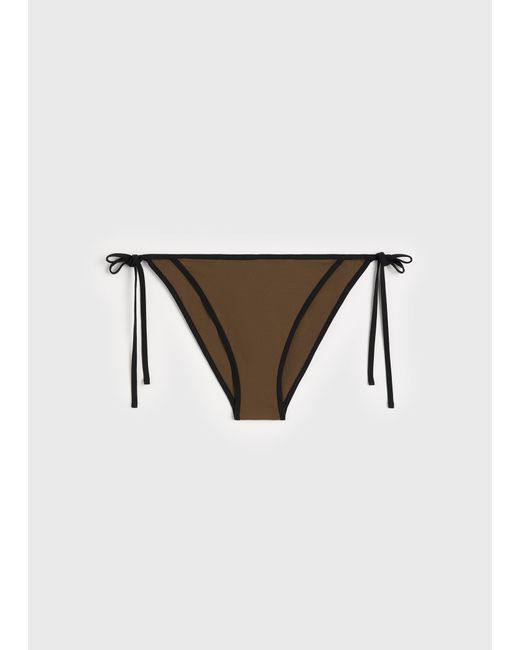 Totême Natural Stripe Tie Bikini Bottoms