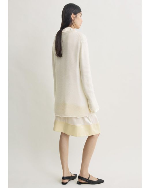 Totême Natural Long Open Weave Knit