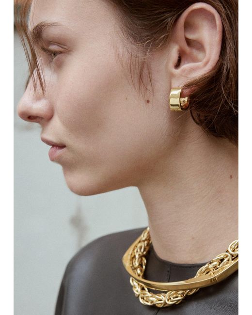 Totême White Signature Hoops