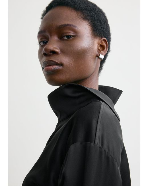 Totême  Black Slouch Blouse