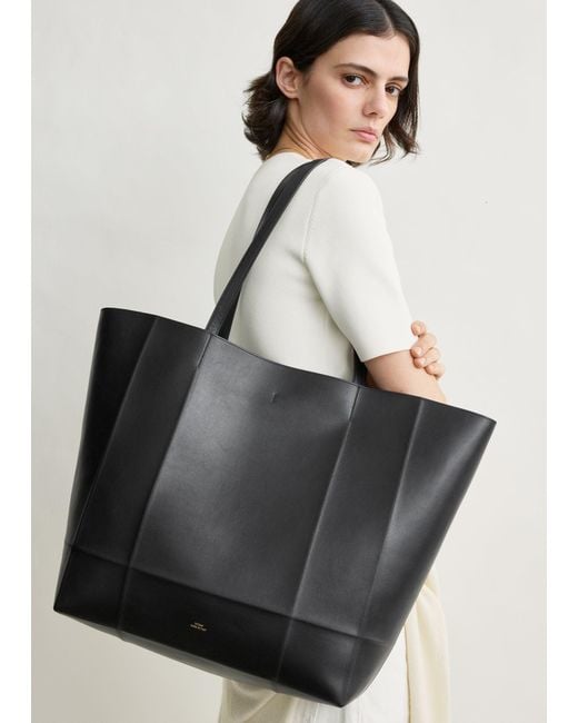 Totême  Black Roam Leather Tote