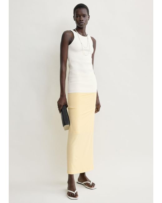 Totême Natural Draped Jersey Skirt
