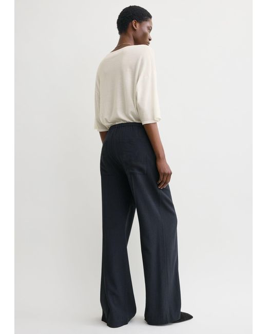 Totême Blue Fluid Winter Trousers