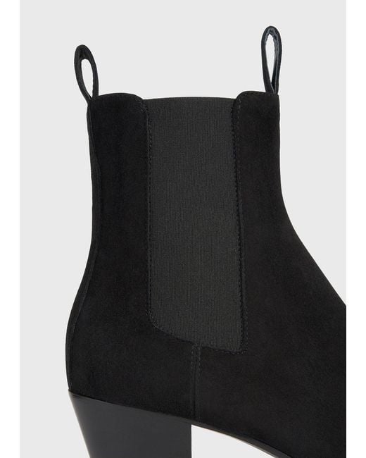Totême Black Suede City Boots