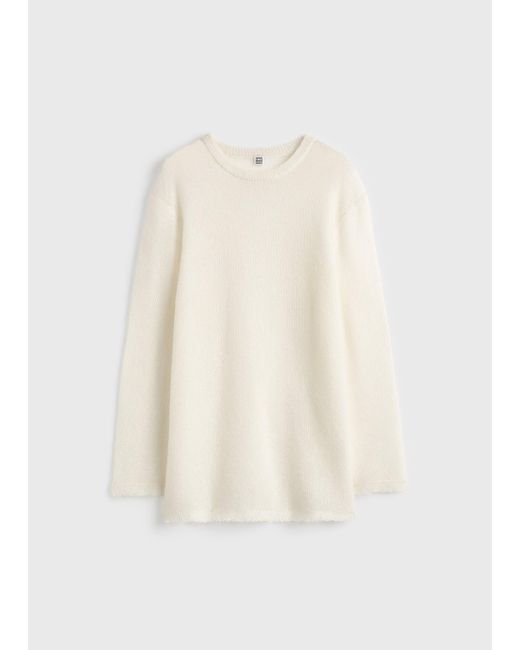 Totême Natural Long Open Weave Knit