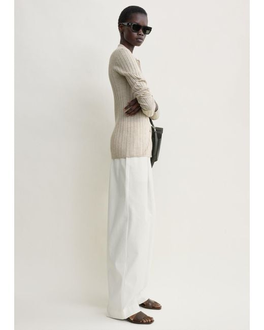Totême  Natural Slim Ribbed Shirt