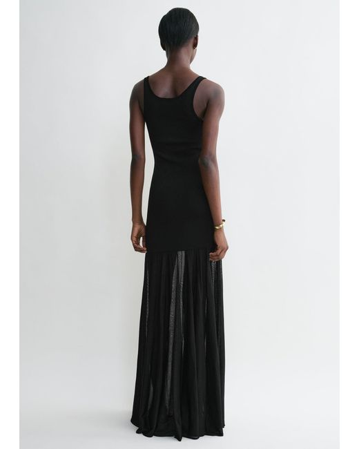 Totême Black Evening Tank Dress