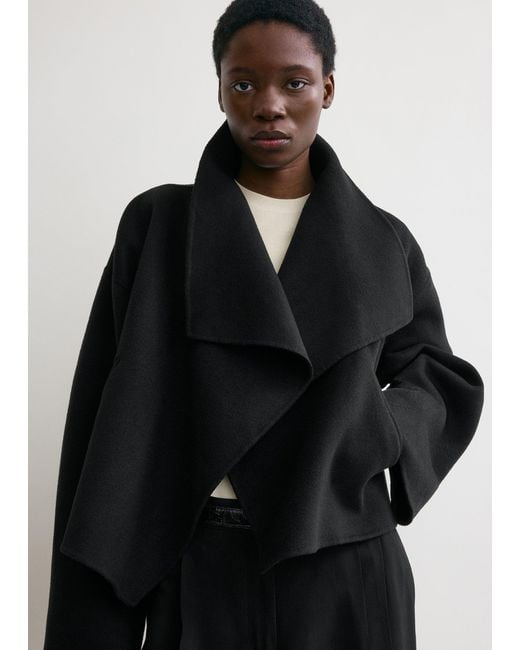 Totême Black Signature Doublé Jacket