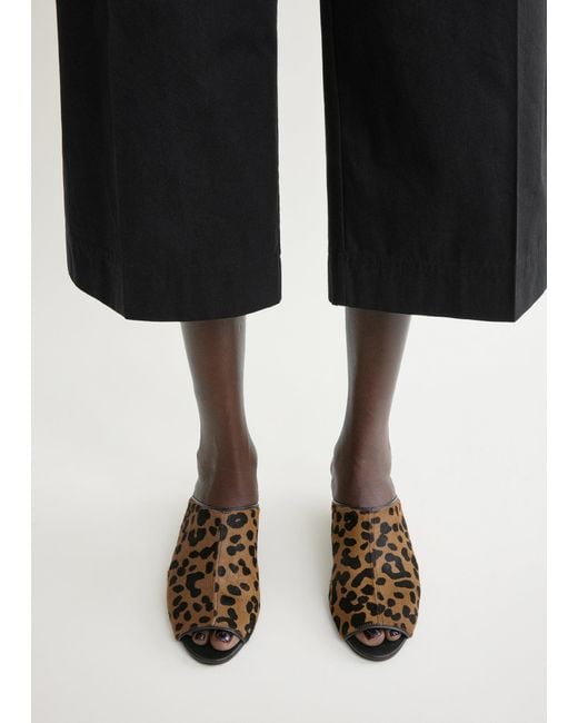 Totême Brown Summer Pony Hair Mules
