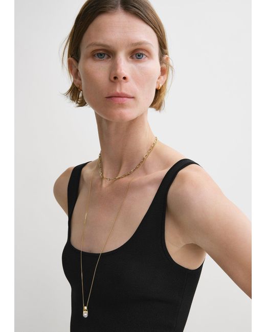 Totême  White Compact Knit Tank