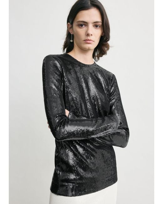 Totême White Sequin Top