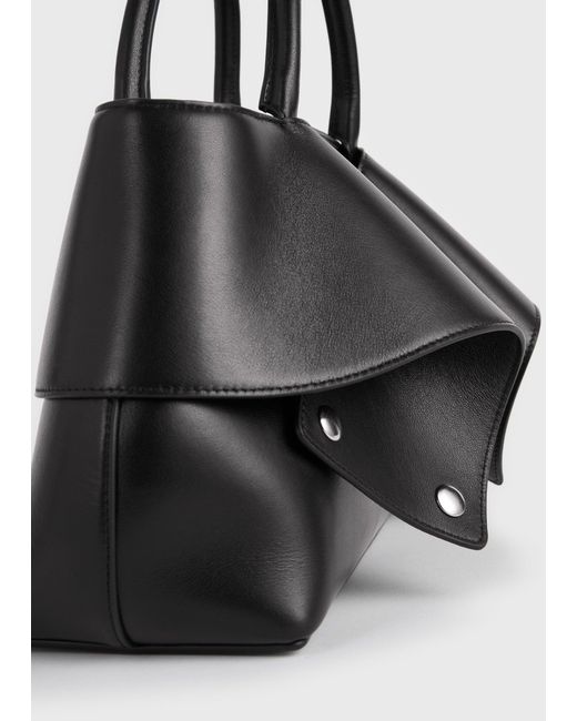 Totême Black Small Mercer Leather Tote