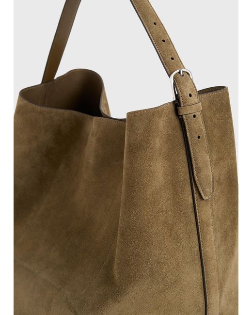 Totême  Natural Belted Suede Tote